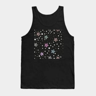 Stars with shining pastel stars Tank Top